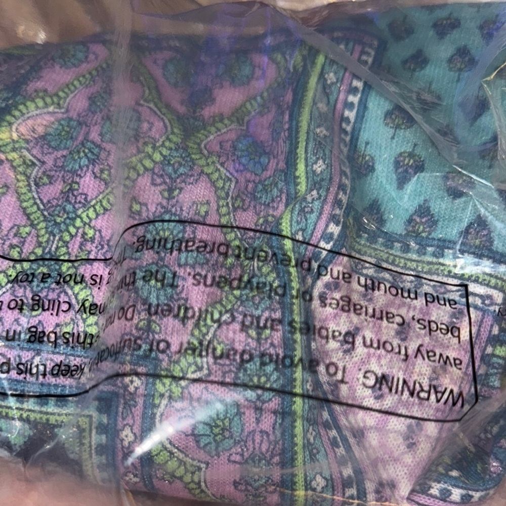 New Patchwork Denim & Co. Canyon Retreat Long Sleeve Printed Scoop Neck Top - Picture 2 of 2